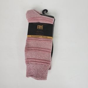 Frye Accessories - FRYE supersoft 2 pack boot socks NWT gray/pink Frye Accessories - FRYE supersoft 2 pack boot socks NWT gray/pink